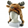 Moose Deer Animal Mascot Plush Costume Mask Hat Cap