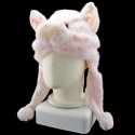 Pink Pig Piggy Animal Funny Mascot Costume Mask Fur Hat Cap