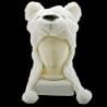 Polar Bear Mascot Plush Fancy Dress Costume Hat Cap 