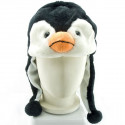 Penguin Mascot Plush Fancy Dress Costume Fur Hat Cap 