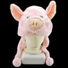 Pink Pig Mascot Plush Fancy Dress Costume Hat Cap 