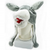 Donkey Mascot Plush Fancy Costume Animals Fur Hat Cap 