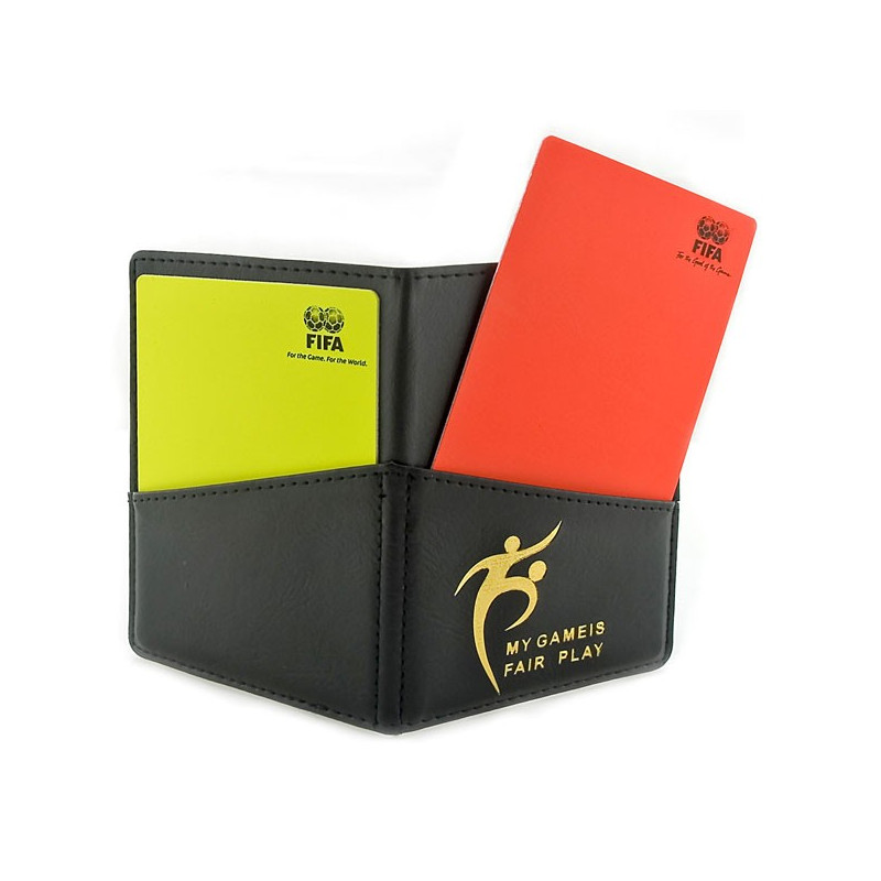 FIFA Football Referee Penalty Red Yellow Cards with Wallet