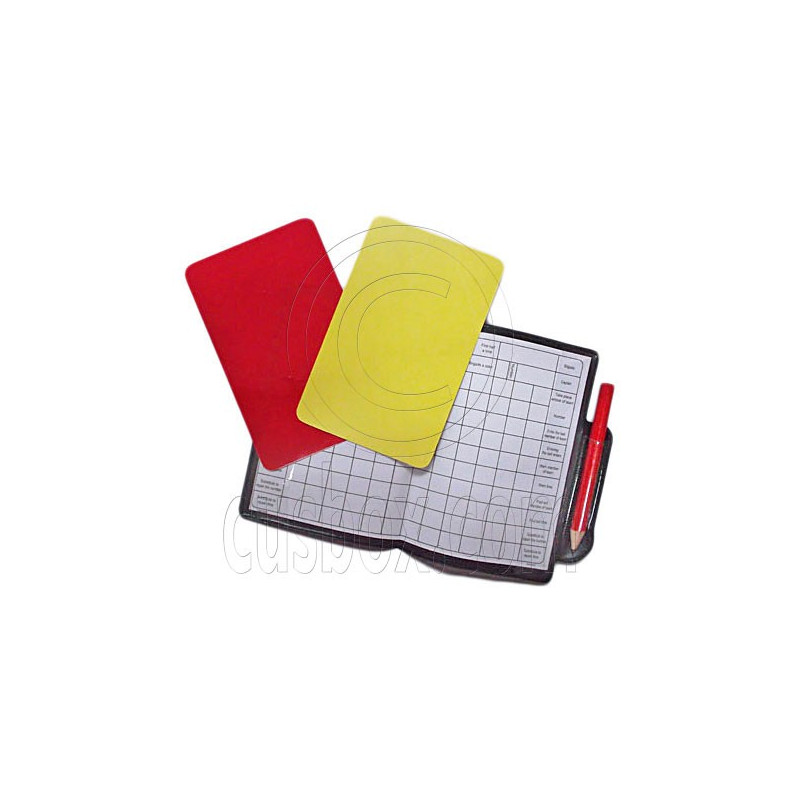 2018 Soccor Referee Penalty Pencil Wallet Pad Red Card Sports TYUK