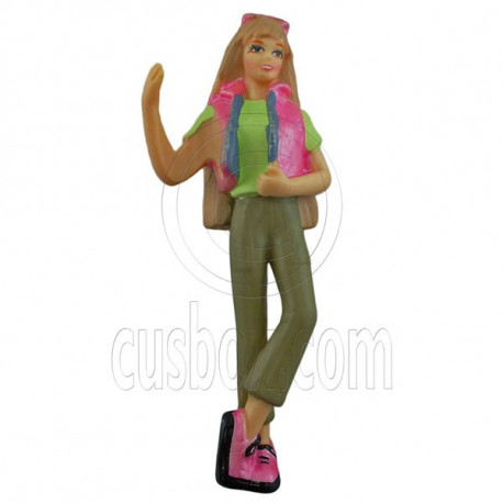 Tall Girl Barbie Fashion Lady Figure Painted War Train Model 1:30 G Scale