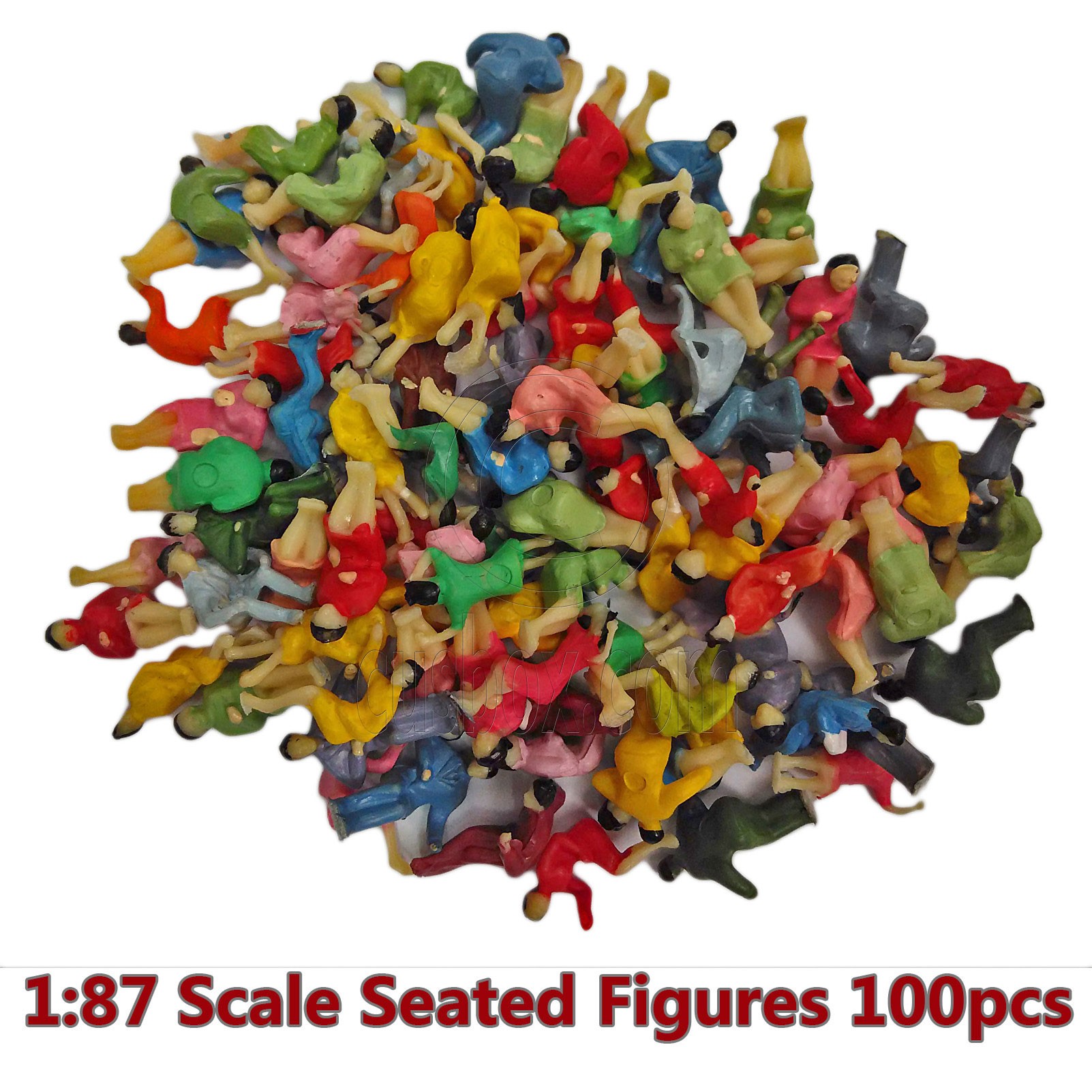 60pcs Model HO Scale 1:87 All Seated People 1:87 Sitting Figure Passengers P8711 