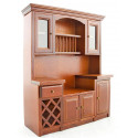 Kitchen Vintage Walnut Wood Cabinet Dollhouse Furniture