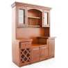 Kitchen Vintage Walnut Wood Cabinet Dollhouse Furniture
